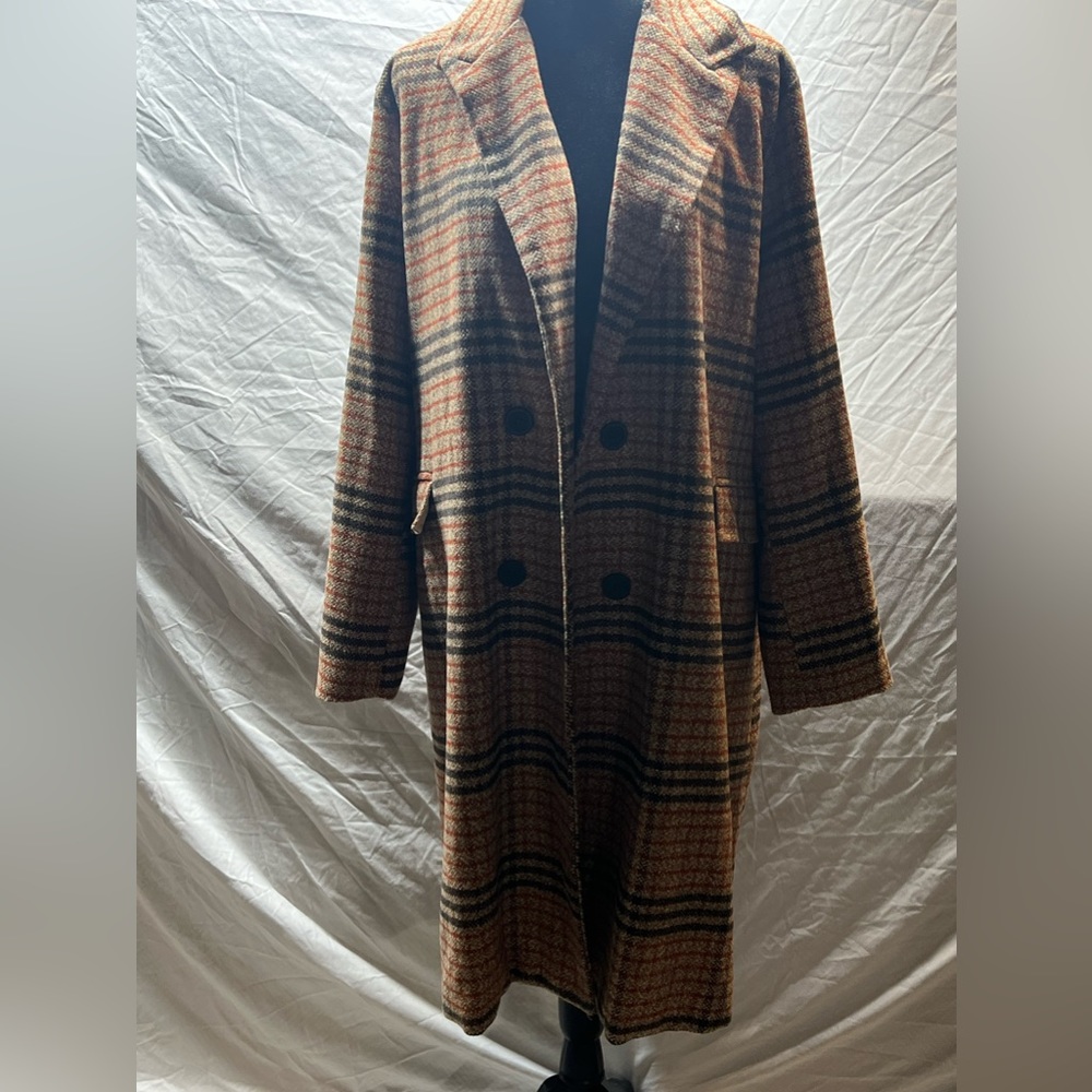 Women’s Plus Size Wool Coat (tag is 4x but fits like a 2X) see measurements